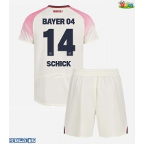 Bayer Leverkusen Patrik Schick #14 Bortedraktsett Barn 2025-26 Kortermet (+ Korte bukser)